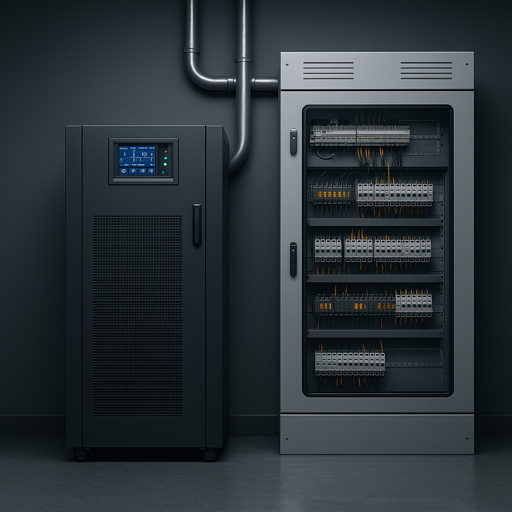 Tablero eléctrico con UPS monitoreado por QBIT